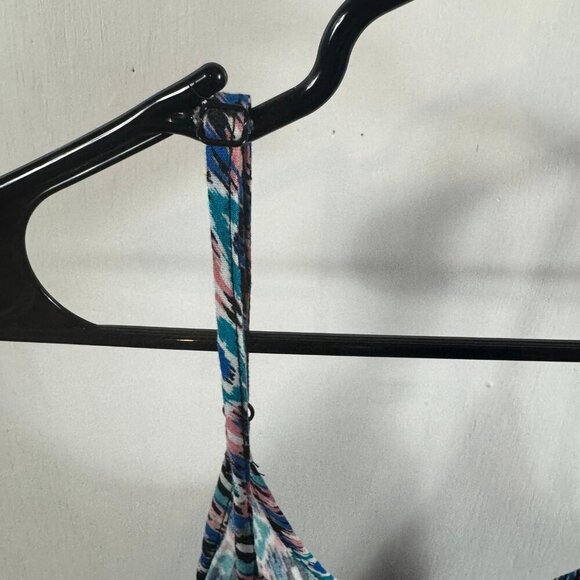 Xhilaration colorful tribal print handkerchief hem tank top.  Summer - Picture 6 of 7